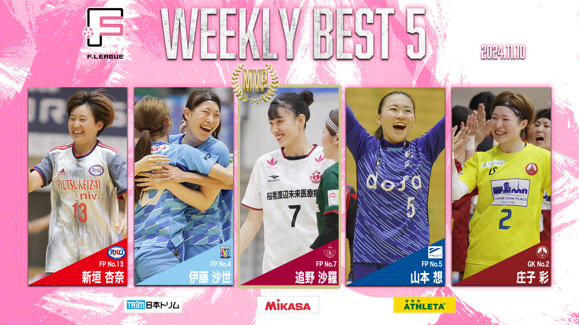 女子Fリーグ_べスト5_第14節